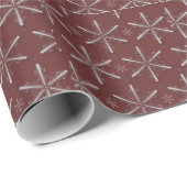Schneeflocken Geschenkpapier (Rolleneckpunkt)