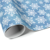 Schneeflocken Geschenkpapier (Rolleneckpunkt)