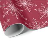 Schneeflocken Geschenkpapier (Rolleneckpunkt)