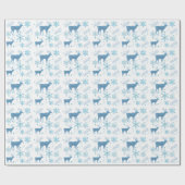 Schneeflocken Geschenkpapier (Flach)