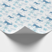 Schneeflocken Geschenkpapier (Ecke)