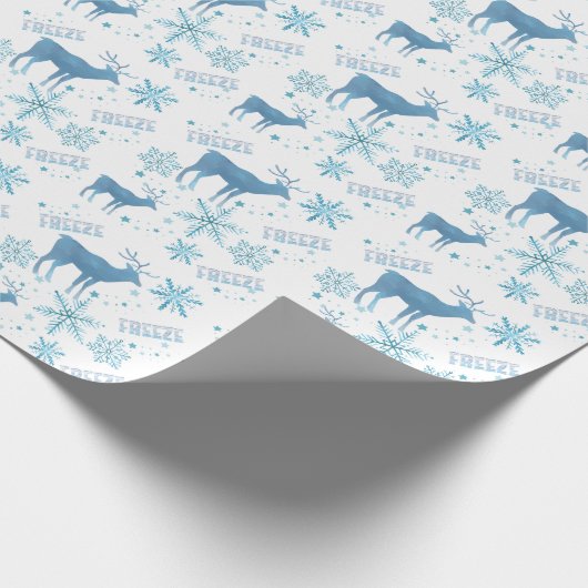 Schneeflocken Geschenkpapier (Ecke)