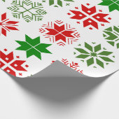 Schneeflocken Geschenkpapier (Ecke)