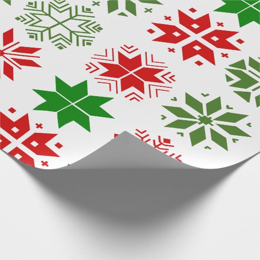 Schneeflocken Geschenkpapier (Ecke)