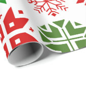 Schneeflocken Geschenkpapier (Rolleneckpunkt)
