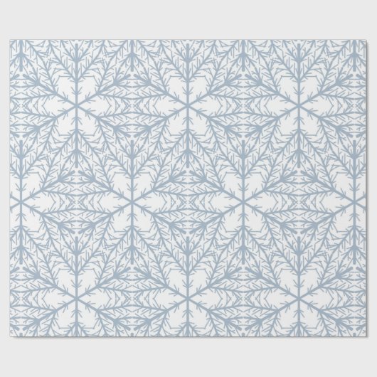 Schneeflocken Geschenkpapier (Flach)