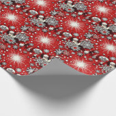 Schneeflocken Geschenkpapier (Ecke)