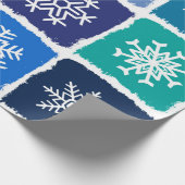 Schneeflocken Geschenkpapier (Ecke)