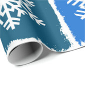 Schneeflocken Geschenkpapier (Rolleneckpunkt)