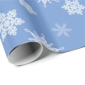 Schneeflocken Geschenkpapier (Rolleneckpunkt)