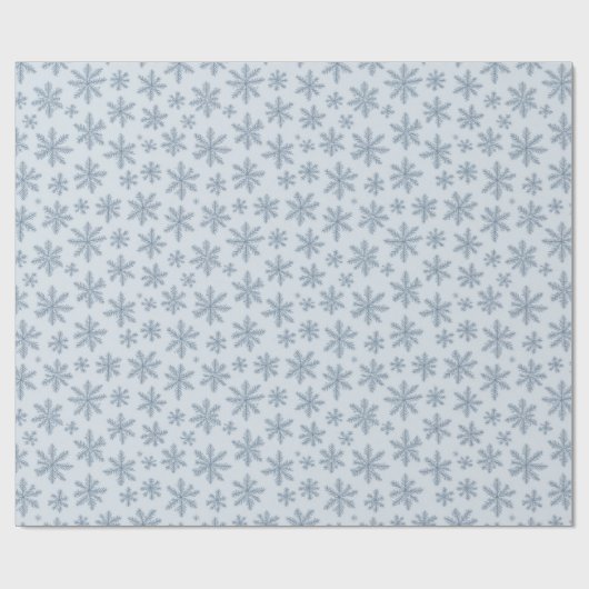 Schneeflocken Geschenkpapier (Flach)