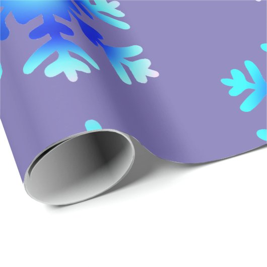 Schneeflocken Geschenkpapier (Rolleneckpunkt)