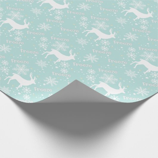 Schneeflocken Geschenkpapier (Ecke)