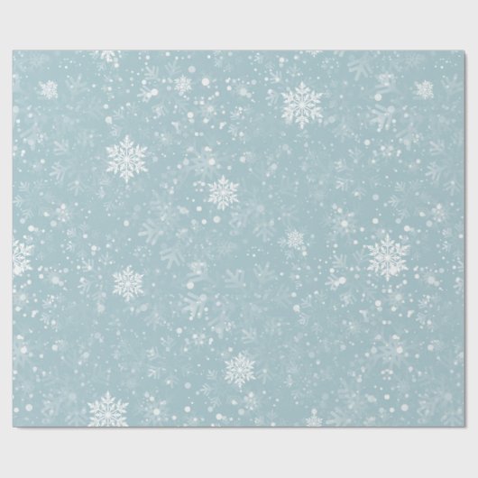 Schneeflocken Geschenkpapier (Flach)