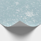 Schneeflocken Geschenkpapier (Ecke)