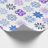 Schneeflocken Geschenkpapier (Ecke)