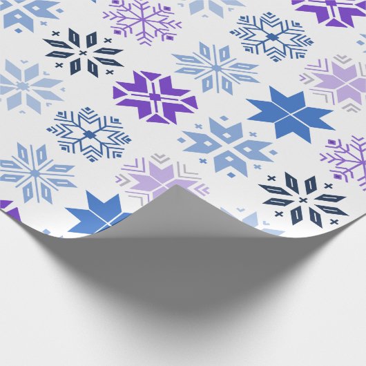 Schneeflocken Geschenkpapier (Ecke)