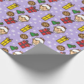 Schneeflocken Geschenkpapier (Ecke)