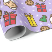 Schneeflocken Geschenkpapier (Rolleneckpunkt)