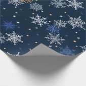 Schneeflocken Geschenkpapier (Ecke)