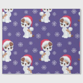 Schneeflocken Geschenkpapier (Flach)