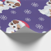 Schneeflocken Geschenkpapier (Ecke)