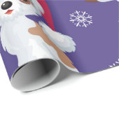 Schneeflocken Geschenkpapier (Rolleneckpunkt)