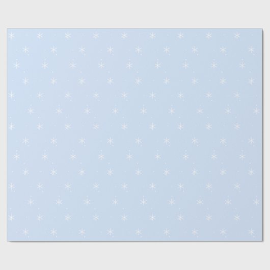 Schneeflocken Geschenkpapier (Flach)