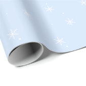 Schneeflocken Geschenkpapier (Rolleneckpunkt)