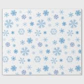 Schneeflocken geschenkpapier (Flach)