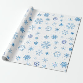 Schneeflocken geschenkpapier