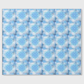 Schneeflocken Geschenkpapier (Flach)