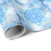 Schneeflocken Geschenkpapier (Rolleneckpunkt)