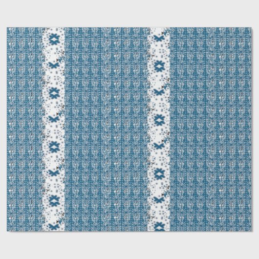 Schneeflocken Geschenkpapier (Flach)