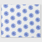 Schneeflocken Geschenkpapier (Flach)