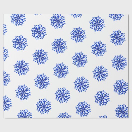 Schneeflocken Geschenkpapier (Flach)