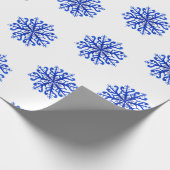 Schneeflocken Geschenkpapier (Ecke)