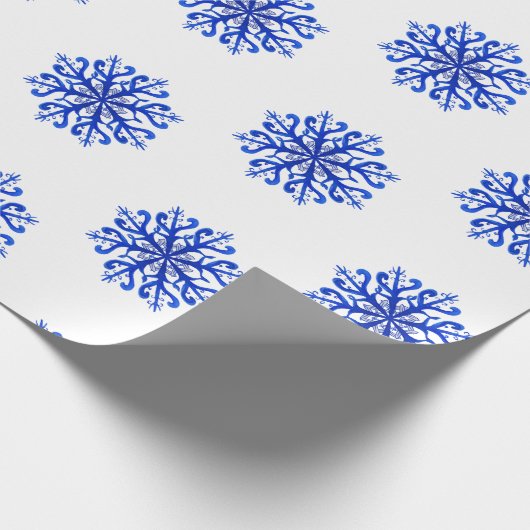 Schneeflocken Geschenkpapier (Ecke)