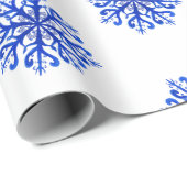 Schneeflocken Geschenkpapier (Rolleneckpunkt)