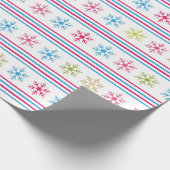 Schneeflocken Geschenkpapier (Ecke)