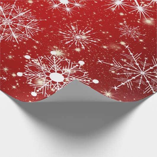 Schneeflocken Geschenkpapier (Ecke)