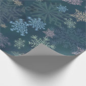 Schneeflocken Geschenkpapier (Ecke)
