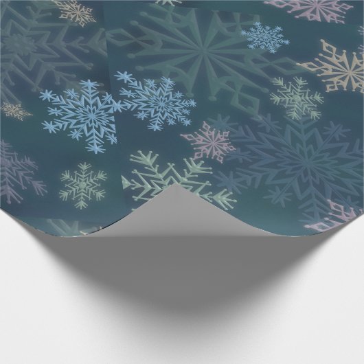 Schneeflocken Geschenkpapier (Ecke)