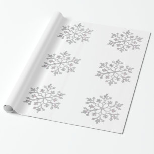 Schneeflocken Geschenkpapier