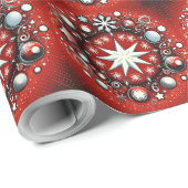 Schneeflocken Geschenkpapier (Rolleneckpunkt)