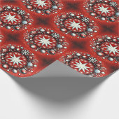 Schneeflocken Geschenkpapier (Ecke)