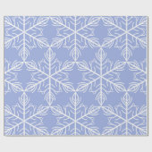 Schneeflocken Geschenkpapier (Flach)