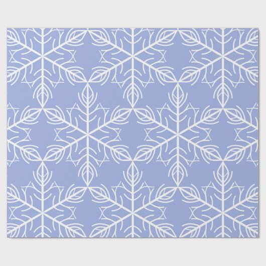 Schneeflocken Geschenkpapier (Flach)