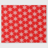Schneeflocken Geschenkpapier (Flach)