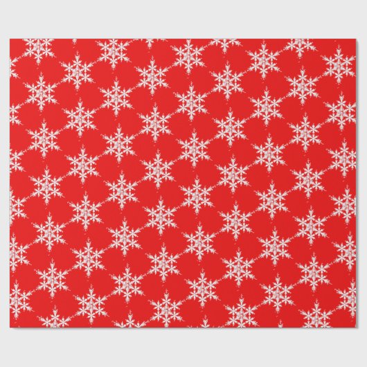 Schneeflocken Geschenkpapier (Flach)